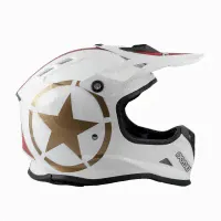 Детский кроссовый шлем Beon MX-17 White/Gold-2