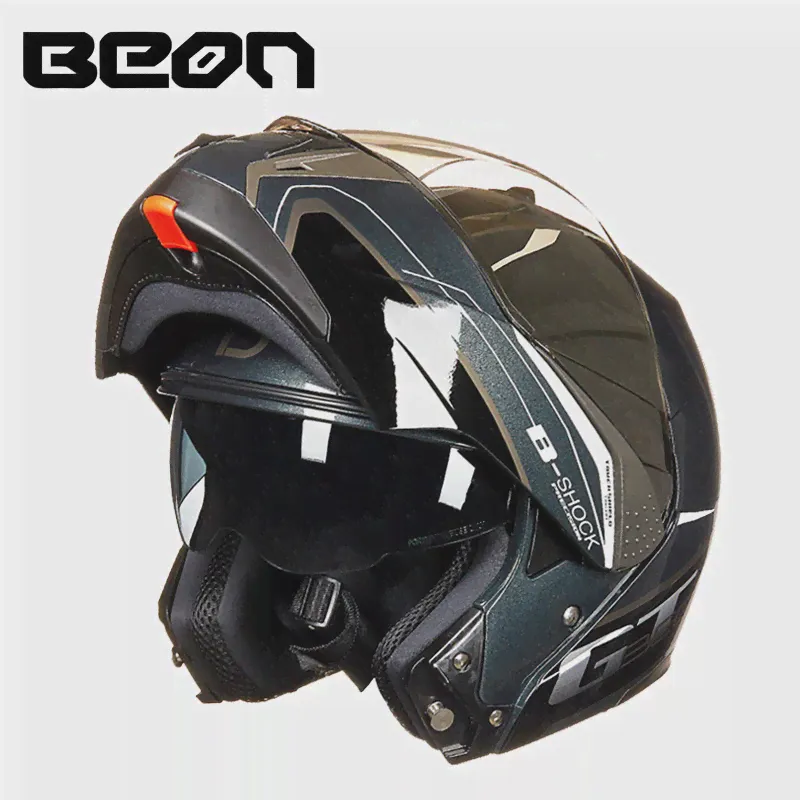 🛍 Мотоциклетный шлем, BEON-b700, высокое качество, двойные линзы, модульный шлем, закрывающий лицо, шлем, мужской гоночный шлем-1