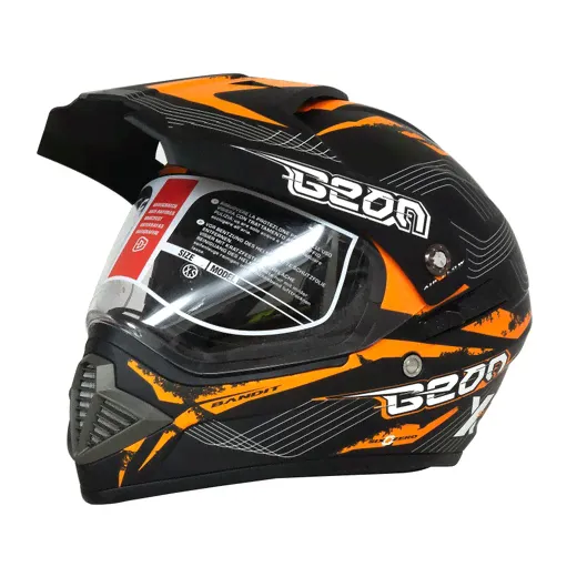  Beon B-600 (Matt Black/Orange)-0