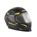 Шлем Beon B-503 matt black/yellow