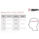 Детский кроссовый шлем Beon MX-17 White/Gold