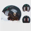 BEON BR13 Высококачественные шлемы из углеродного волокна с открытым лицом, мотоциклетные шлемы Унисекс для взрослых, легкие шлемы для скутера Vespa, электровелосипед