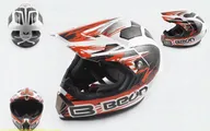 Шлем (кроссовый) Beon (B600) L бело-оронжевый