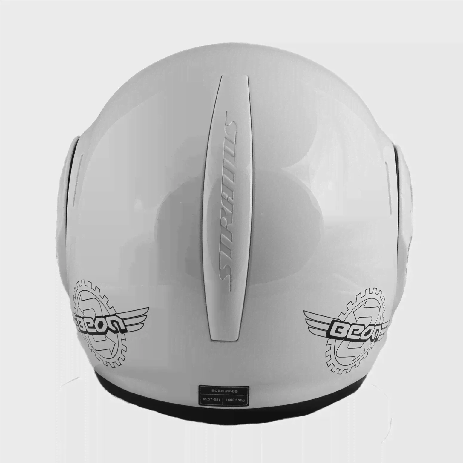 🛍 Мотошлем BEON b-707 stratos shiny white