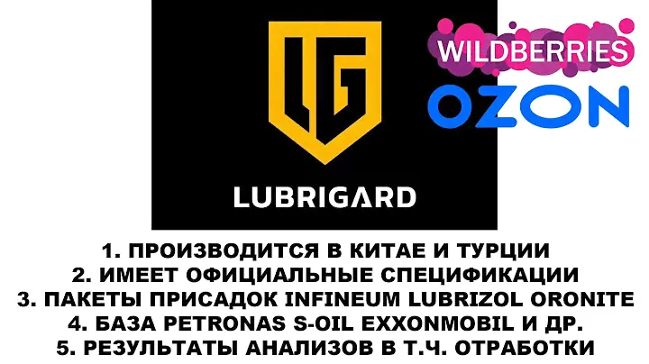 Добавляем_на_OZ_WB Новый бренд LUBRIGARD, идейный продолжатель PETRO CANADA #anton_mygt